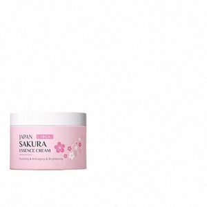 Laikou Sakura Serum und Kollagen-Gesichtscreme, Kirschblüten-Essenz, feuchtigkeitsspendend, Aufhellung, Schrumpfen der Poren, Anti-Aging-Gesichtspflege H2XB #