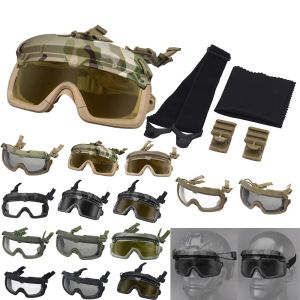 Eyewears Hunting Glasses Airsoft Tactical Helmet Goggles For FAST MICH Wendy Series Helmets Accessories