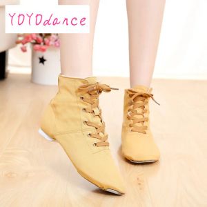 shoes Sales Women's Practice Dance Shoe Cancas Jazz Boots Black Red White Blue Camel Gold Silver Soft Sole for Practicing Men Shoes