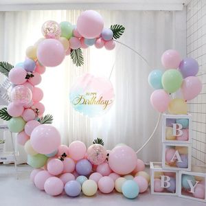 Dekoracja imprezy Wedding Arch Metal okrągłe serce w kształcie balonu DIY Garland Stand Stand For Outdoors Anniversary Circldrop