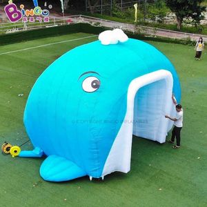 6.5x4x4mh (22x13.2x13.2ft) Free Express Giant Inflatable Event Tunel Tent Blow Up Ocean Theme Tunnel för dekoration Advertising Event Toys Sports With Flower