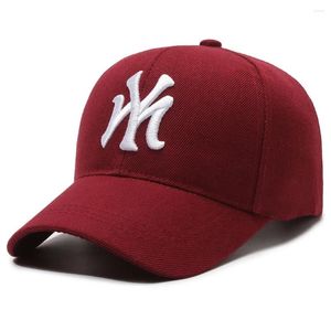 Ball Caps Trend Couple Baseball Cap Anti-Sun Letter Embroidery Dad Hat Washed Cotton Breathable Trucker Unisex