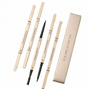 Matita per sopracciglia doppia testa Artist Sketch Super Fine Natural Lg Lasting Impermeabile Profial Brow Pen Trucco per occhi g1kq #