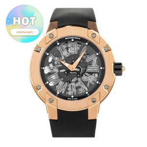 RM Racing Wrist Watch RM033 Automatisk 45mm Rose Gold Men's Watch RM033 En RG -kronograf