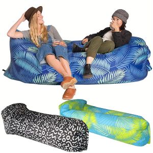 Mata przenośna nadmuchiwana sofa kemping podkładka do spania materac zewnętrzny powietrza poduszka na plażę składane łóżko wodoodporne do podróży