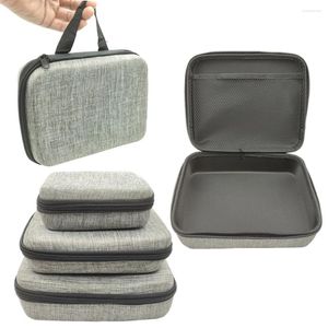 Sacos de armazenamento EVA Hard Tools Bag Multi-Size Travel Zipper Caixa à prova de choque ao ar livre para acessórios de caixa de fone de ouvido