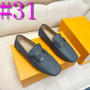 40Model 2023 Mężczyźni oryginalne skórzane buty swobodne luksusowe designerskie mokasyny mokasyny oddychające na czarne buty do jazdy obuwie chaussure homme rozmiar 38-46