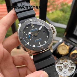 Panerai 남성 대 공장 최고 품질 자동 시계 P.900 자동 시계 최고 클론 사파이어 미러 47mmmm 13mm 수입 소 가이드 밴드 브랜드 디자이너 손목