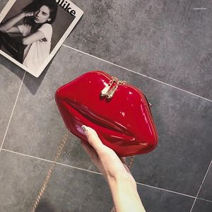 Shoulder Bags High Quality For Women 2024 Lip Messenger Bag Tote Solid Zip Phone Coin Clutch Bolsas