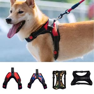 Abbigliamento per cani Imbracature traspiranti senza trazione Gilet comodo per animali domestici per cani Regolabile con imbracatura da passeggio piccola media grande