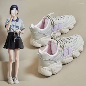 Casual Shoes 2024 Autumn Korean Edition Ins Female Student Thick Sole Sports höjande gatuskytte Running J-D39