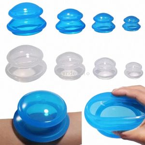 Anti-cellulite Silice Sucti Cup Ventosas Massaggio Coppe per il corpo Vacuum Cup Therapy Set Masajeador Face Sucker Vasetti dimagranti E3XS #