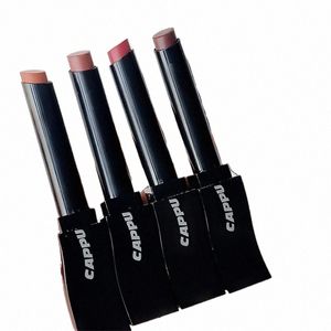 2 stücke Hohe Farbwert Lipgloss Kleine Schwarze Röhre Lippenglasur Make-Up Set Zur Verbesserung Temperament Lippenstift Rote Lippen Make-up o4fY #