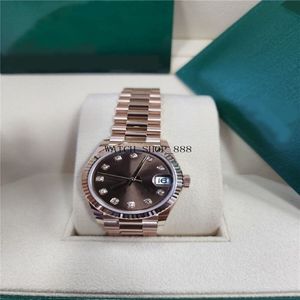 Brand A brand-new watch 278275 President Datejust 31mm Rose Gold Diamond Dial Mechanical Automatic Ladies Watch299Y