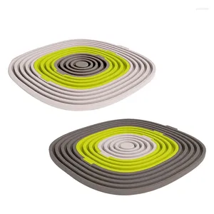 Masa paspasları çok amaçlı 3-1 arada silikon tencere tutucular trivets kavanoz açıcılar kaşık ısıya dayanıklı pedler bardak mutfak alet