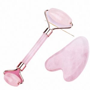 Ny Pink Gua Sha Roller Massager Lyftande ansiktsskin Skönhet Care Gua Board Body SCRA FACE SPA Massage Cup Guache Tool Z5i0#