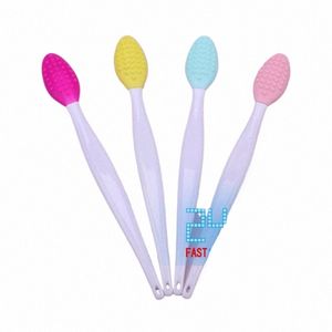 beauty Skin Care W Face Silice Brush Exfoliating Nose Clean Blackhead Removal Brushes Tools With Replacement Head l7qn#