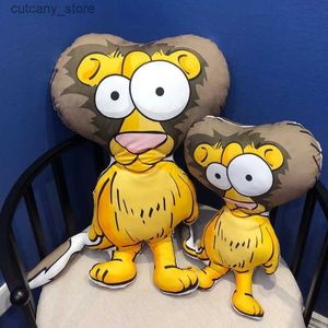 Animali di peluche ripieni Animali kawaii Cartoon Peluche Bambole giocattolo Cuscino Leone Fenicottero Peluche Cuscino Auto Decorazione della stanza Per bambini Regali di Halloween L240320