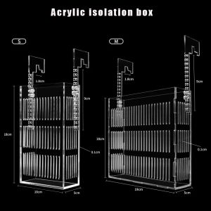 Teile hängende transparente Acryl-Zucht-Inkubator-Box, Wassergras-Pflanzung, Guppy-Laich-Inkubator, Fisch-Garnelen-Laichraum