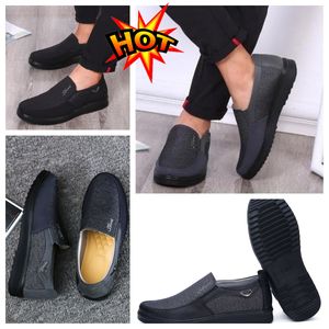 Modellformaler Designer Gai Man Black Shoes Points Toes Party Banket Suits Men Business Heel Designers Minimalistiska andningsbara skor 38-50 Softs