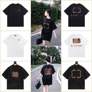 designerskie męskie kobiety Baalencaigalies T Shirt Drukowanie krótkiego rękawu swobodny oddychający para bluzy drukowana czysta bawełniana azjatycka rozmiar S-5xl