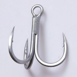 4x Triple Anchor Hooks Coating Antirust Handgriaked Carp Fishing Hook Akcesoria dla morskich rybki Haby #4 #50 Peche 240312