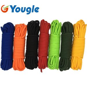 Paracord YOUGLE 15 Meters 850 LB 11 Strands Cores Parachute Cord Paracord Safety Rope Lanyard 6.5mm Diameter Outdoor Camping Hiking
