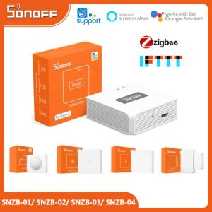 Controllo SONOFF ZB BridgeP Smart Zigbee Bridge / Umidità di temperatura / Porta / Movimento PIR / Sensore interruttore wireless per Alexa Google Home