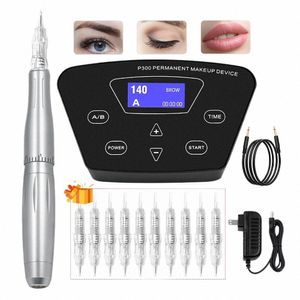 Ögonbryn tatueringssatser Permanent Makeup Machine Profial Rotary Pen for Eyebrow Eyeliner Lip Tattoo Set Supplies 63ze#