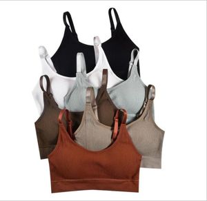 BRAS Strapeless Sports Bras treningowe topy uprawne biegowe szokowe staniki fitness kamizelka elastyczna solidna regulowana letnia stanik kobiet w zależności od 3342309