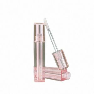 2 ml Återfyllningsbar tom läppfärg Ctainers Square Shape Hollow Pink DIY Cosmetic Packaging Exempel Läpp Glans Bottles Wholesale E655#