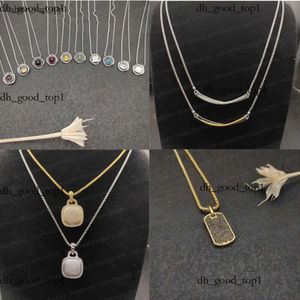 Ysl Designer Dy Brand Designer Women Men Pendant Necklaces Classic Gold Silver Vintage Various Shape Diamond Necklace Length High Quality David Jewelry Gift