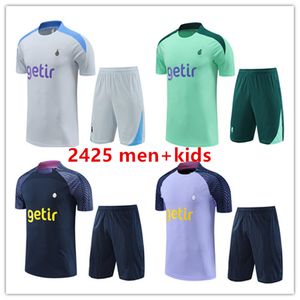 Spurs Soccer Training Suit 23 24 Dele Son Soccer Jerseys Ham Bale Kane Hojbjerg Bergwijn Lo Celso Men Kids Kit Shirts Short Sleeve Tracksuit Chandal