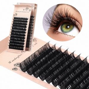 Shidishangpin 10 fall/Lot Eyel Extensis Natural C/D Curl Individuell falsk Les PROFIAL Make Up Tool Privat Logo J8BB#