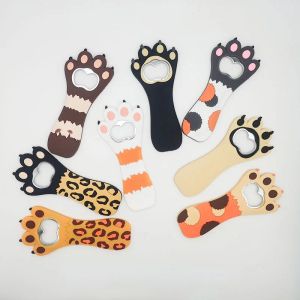 Cartoon Cute Animal Paw Wine Bottle Opener Beer Bottle Opener Cat Magnet Refrigerator Sticker Dog Fridge Magnet Beer Opener