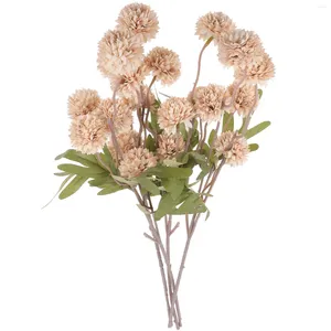 Flores decorativas Decoração artificial de flores elegantes ornamentos de dentes falsos para planta de casamento