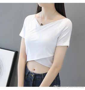 High Street Women White Black Crop Tops Striped Blouse Lace Deep V Neck Long Lantern Sleeve Shirts Eleghant Lady Waist off shoulder Tops 002