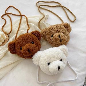 Waist Bags Bear For Children Backpack Fashion Women Cartoon Stuffed Cute Plush Shoulder Girls Bag Purses Crossbody Kawaii Animals Kids