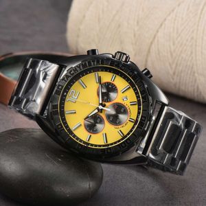 2023 Low Price Six Needle Full Function Timing Fashionable Men's Quartz Solid Strap