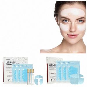 Facial Anti Aging Máscara Colágeno Solúvel Hydroled Filler Suave Pele Alivia a Pele Seca Reduz Linhas Apertando Máscara Essência m9qQ #