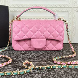 Bolsa de couro genuíno crossbody designer bolsa feminina clássico pequeno perfume estilo luxo bolsa de ombro diamante treliça bolsas de corpo cruzado em todas as categorias carteira de corrente