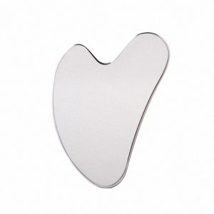 stainl Steel Scraper Facial Massage Gua Sha Tool Face Lift Anti-Aging Skin Tightening Cooling Metal Ctour Reduce Puffin H8oC#