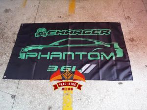 Tillbehör Dodge Changer Phantom Racing Club Flag, 90*150 cm polyester