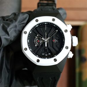 44x18mm Montre de Luxe Mens tittar på japanska multifunktionella OS Quartz Movement Luxury Watch Wristwatches Relojes Waterproof 01