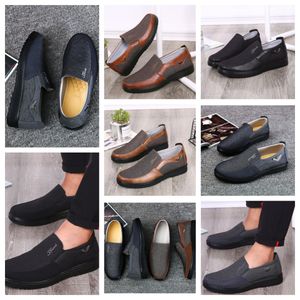 GAI comfortables Men Shoe Black Shoes Round Toes party Outdoor banquets suit Men Business heel designers Shoe EUR 38-50 softs