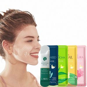 sakura Seaweed Centella Snail Collagen Slee Mask Individual Packaging Nourishing Skin Repair Skin Barrier Face Mask i5Y7#