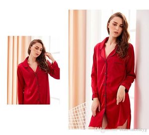 Домашний отдых, ночная рубашка юката с лацканами и длинными рукавами, Ms. Simulation Ice Silk, домашний утренний халат, женские халаты 06