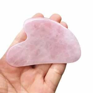 Natural Ste Guasha Jade Facial Beauty Scra Massage Tools Firm Skin Care Face Gua Sha Spa fysioterapi Gue Che Roller S95i#