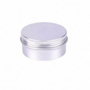 50pcs*80G aluminiowy słoik z zakrętką Pusta kosmetyczna kremowa kremowa próbka puszki 80 ml balsam do ust mały metalowy garnek puszki z4kz#