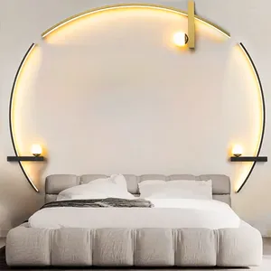 Wall Lamp Modern LED Lamps Minimalist Stripes Decorative Sconce For Bedroom Bedside Home Living Room Background Lighting Luster